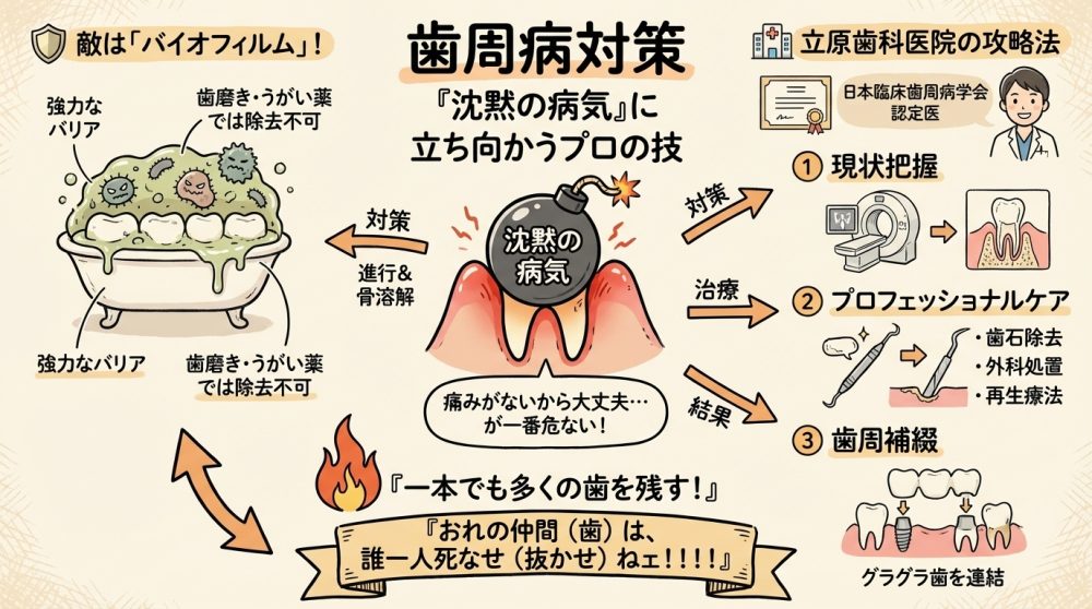 歯周病対策,日本臨床歯周病学会認定医,バイオフィルム