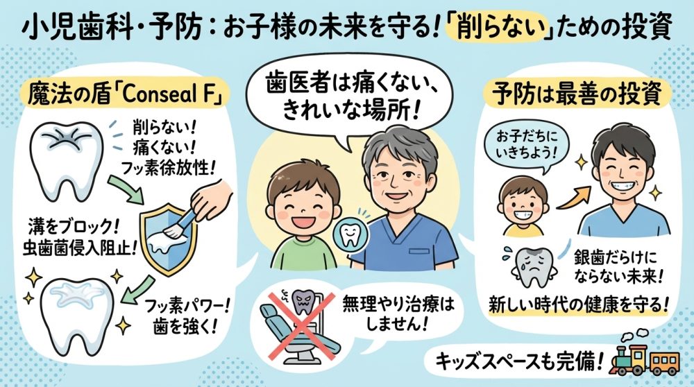小児歯科,予防歯科,ConsealF